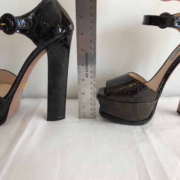 PRADA Donna Platform Heeled Sandals - Picture 3 of 8
